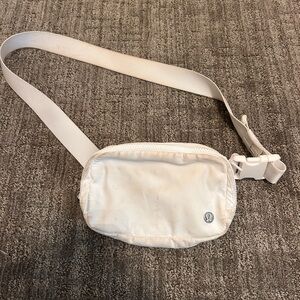 White Lululemon Belt Bag